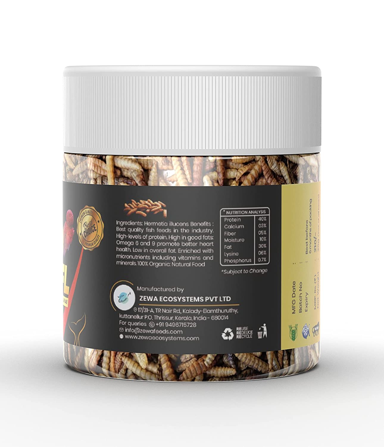 Dried Black Soldier Fly Larvae (25g) - Image 2